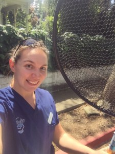 With my favorite fish catching net